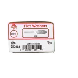 HILLMAN Zinc-Plated Steel 5/16 in. SAE Flat Washer 100 pk