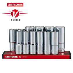 Craftsman V-Series 3/8 in. drive S Metric 6 Point Deep Socket Set 12 pc