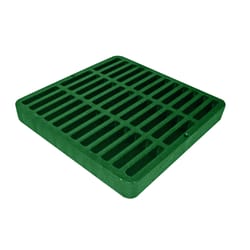 NDS 9 in. Green Square Polyethylene Drain Grate