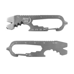 Nite Ize DoohicKey 1.8 in. D Stainless Steel Silver DoohicKey Multi Key Tool Nite Ize DoohicKey 1.8 in. D Stainless Steel Silver DoohicKey Multi Key Tool