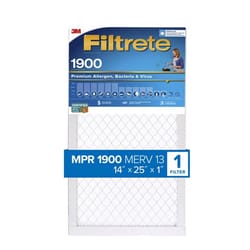 Filtrete 14 in. W X 25 in. H X 1 in. D Polypropylene 1900 MPR Pleated Allergen Air Filter 1 pk