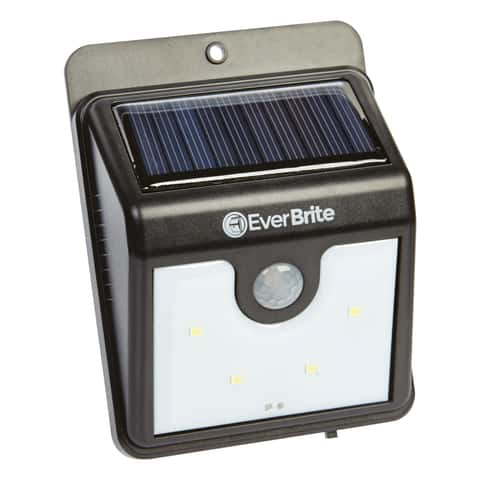 Ever Brite As Seen on TV Motion-Sensing Solar Powered LED Black Security  Light - Ace Hardware