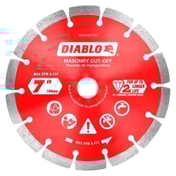 Diablo 7 in. D X 7/8 in. Diamond Masonry Cut-Off Disc 1 pk