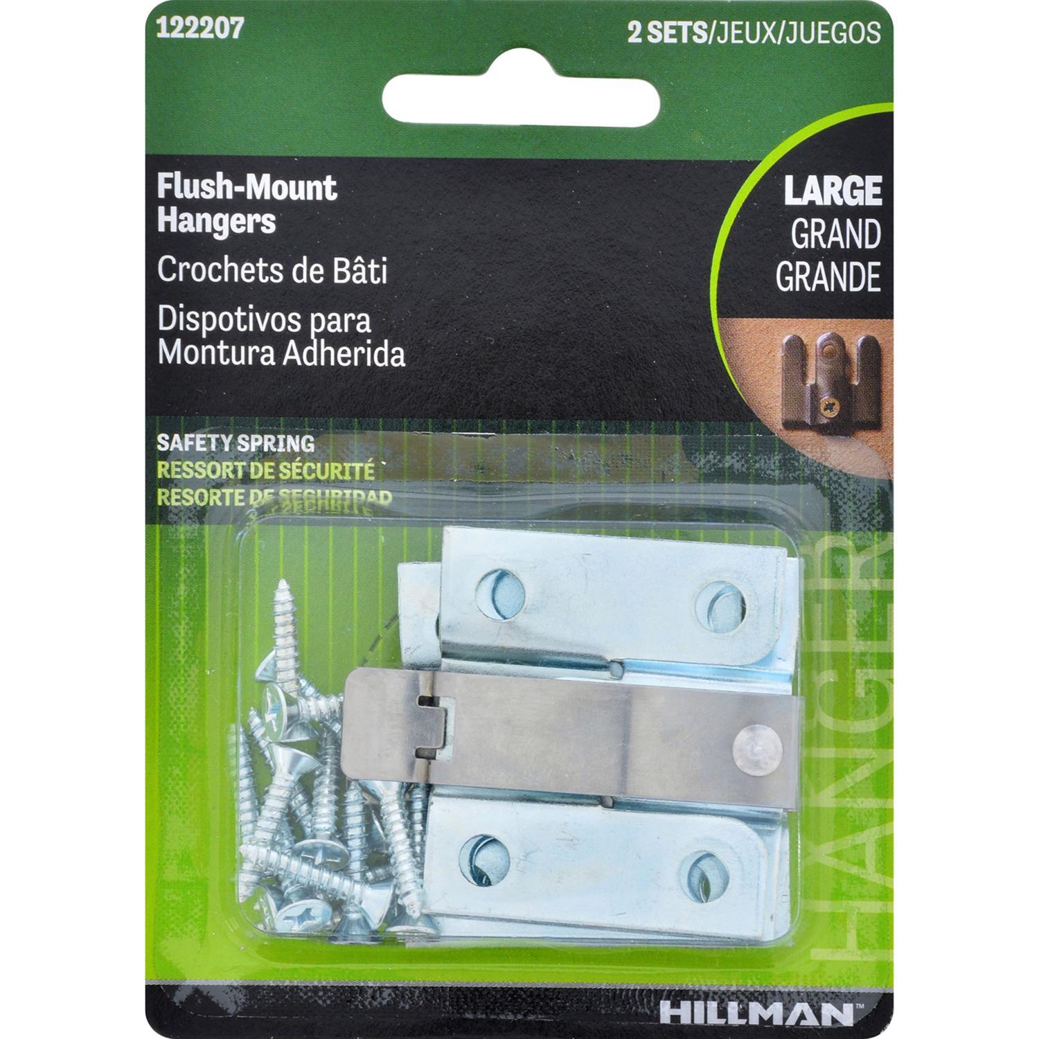 Hillman Zip Hangers Large Picture Hanger 2 pk
