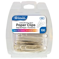 Bazic Products Jumbo Silver Paper Clips 100 pk