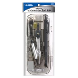 Bazic Products 10 in. Math Tool Set with Protractor 9 pc