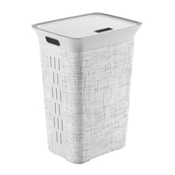 Curver White Resin Laundry Hamper