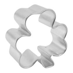 R&M International Corp 2 in. W X 2 in. L Mini Shamrock Cookie Cutter Silver 1 pc