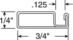 Prime-Line Brown Aluminum 3/4 in. W X 94 in. L Screen Frame 1 pk