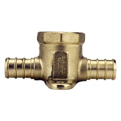 Apollo 1/2 in. PEX Barb in to X 1/2 in. D Barb Brass Tee