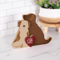 P Graham Dunn 8 in. H X 1 in. W X 10 in. L Multicolored MDF Dog Nesting Shape Decor