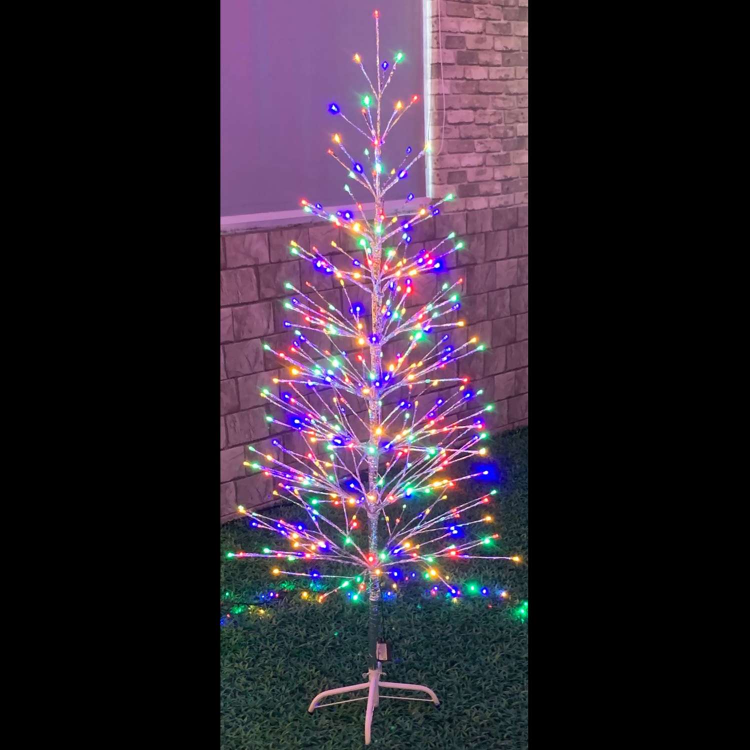 Celebrations Platinum LED Multi 60 in. Twig Tree Pathway Decor - Ace ...