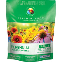 Earth Science Growth Essentials Perennial Annuals, Perennials and Herbs Wildflower Seed, Fertilizer