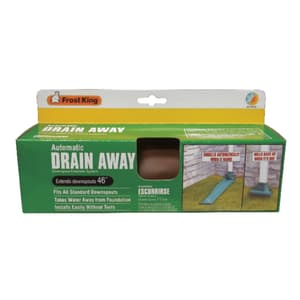 Frost King Drain Away 2.8 in. H x 9 in. W x 4 in. L Brown Plastic ...