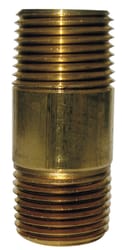 JMF Company 3/8 in. MPT X 3/8 in. D MPT Brass Nipple 6 in. L