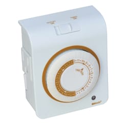 Woods Indoor Mechanical Timer 125 V White