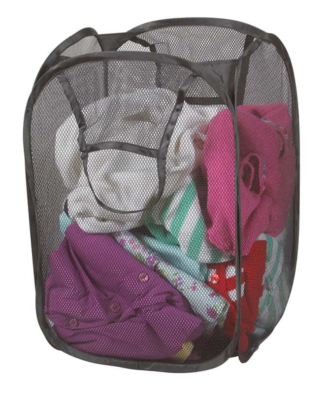 Pop Open Black Duramesh Nylon Popup Laundry Hamper Ace Hardware