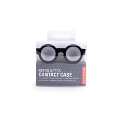 Kikkerland Black/White Retro Specs Contact Lens Case 1 pk