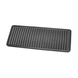 WeatherTech 16 in. W X 36 in. L Black Thermoplastic Boot Tray