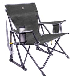 GCI Outdoor Kickback Rocker Heathered Pewter Camping Folding Chair