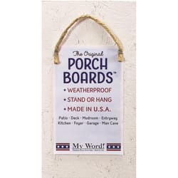 My Word! Holly Wreath Wecome 46.5 in. Porch Sign