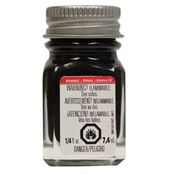 Testors Flat Black Enamel Paint 0.25 oz