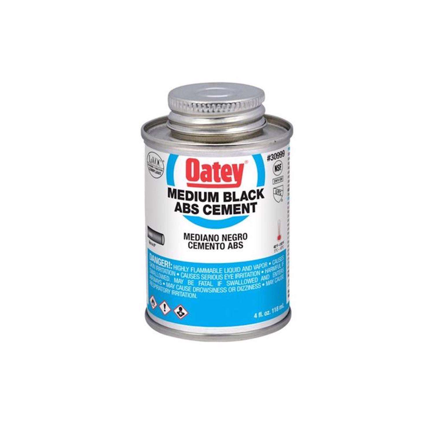 Oatey Black Cement For ABS 4 oz Ace Hardware