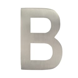 Architectural Mailboxes 4 in. Silver Brass Screw-On Letter B 1 pc