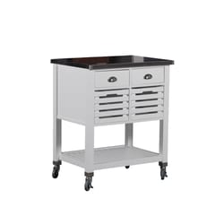 Linon Home Decor Traditional 22.05 in. W X 30 in. L Rectangular Kitchen Cart