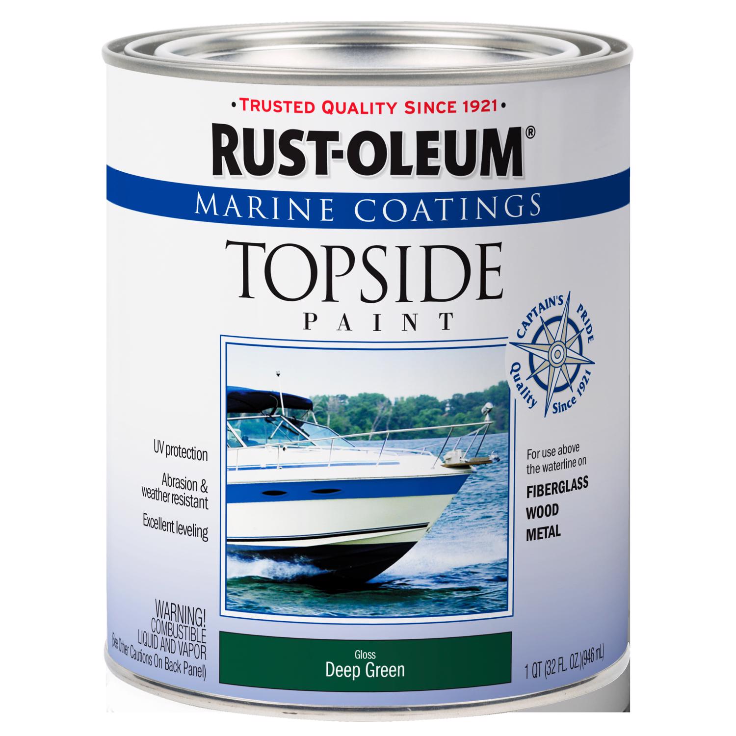 Duralux Marine Enamel Paint - 1 Quart Black Topside Paint For Boats & Marine Applications