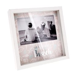 Pavilion We People Bright White MDF Picture Frame 7.75 in. H X 1.5 in. W