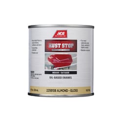 Ace Rust Stop Indoor/Outdoor Gloss Almond Oil-Based Enamel Rust Preventative Paint 1/2 pt