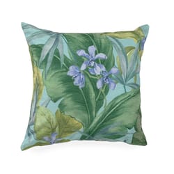 Liora Manne Illusions 18 in. H X 6 in. W X 18 in. L Aqua Polyester Pillow