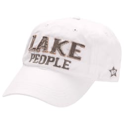 Pavilion We People Lake People Baseball Cap White One Size Fits All