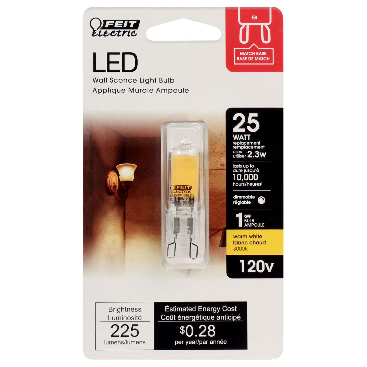 Feit Electric Wedge G9 Led Bulb Soft White 25 Watt Equivalence 1 Pk Ace Hardware
