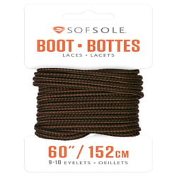 Sof Sole 60 in. Balck-Brown Boot Laces