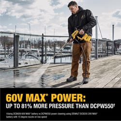 DeWalt 60V MAX DCPW1000B 1000 psi Battery 1 gpm Portable Power Cleaner