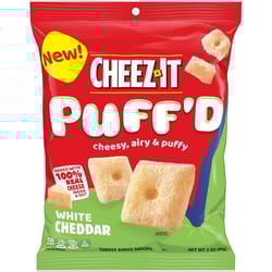 Cheez-It Puff''D White Cheddar Crackers 3 oz Bagged