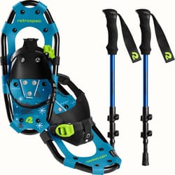 Retrospec 14 in. Unisex Snowshoes Blue