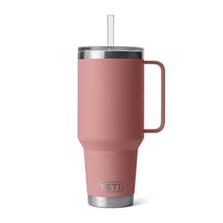 YETI Rambler 42 oz Sandstone Pink BPA Free Straw Mug