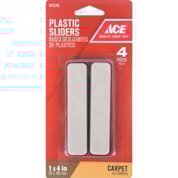 Ace Brown Plastic Slide Glide 4 pk