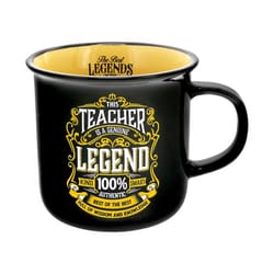 Pavilion Legends of the World 13 oz Black/Yellow BPA Free Teacher Mug