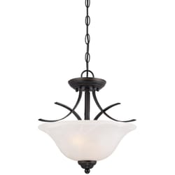 Westinghouse Pacific Falls Antique Bronze Amber Bronze 2 lights Pendant Light