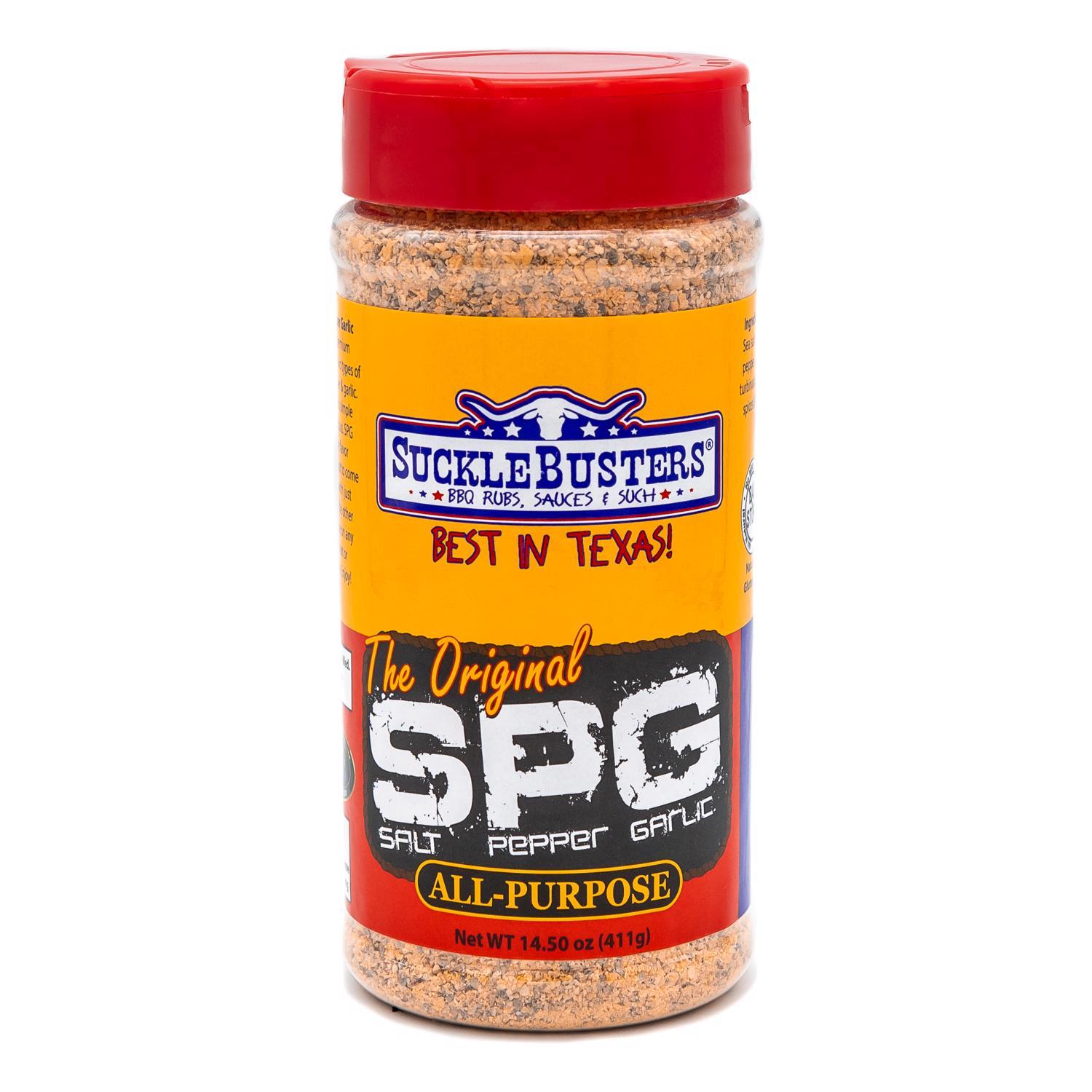 SuckleBusters Salt Pepper Garlic BBQ Rub 14.5 oz