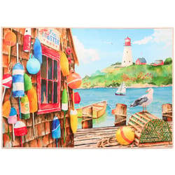 Olivia's Home 22 in. W X 32 in. L Multicolored Dockside Polyester Accent Rug