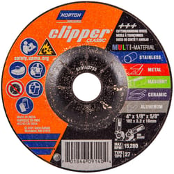 Norton Clipper 4 in. D X 5/8 in. Classic Grinding Wheel