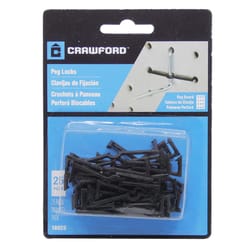 Crawford 18125 Curved Multi Fit Pegboard Hooks 1/4 Inch 8 Pack: Pegboard  Hooks 1/8 Inch Multi Fit (079325181251-1)