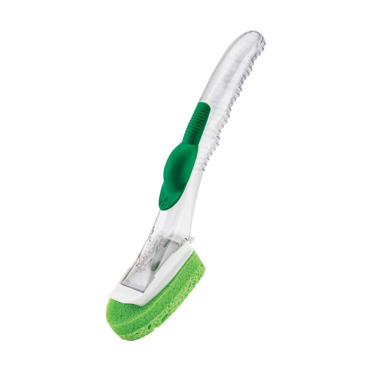 Libman Commercial Big Job Kitchen Brushes 8 x 3 GreenWhite Pack Of