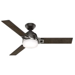 Hunter Leoni 48 in. Brushed Nickel LED Indoor Ceiling Fan