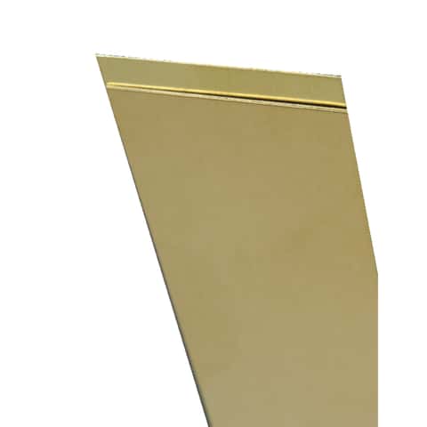 K&S 0.093 in. X 1 in. W X 12 in. L Brass Metal Strip K&S 0.093 in. X 1 in. W X 12 in. L Brass Metal Strip